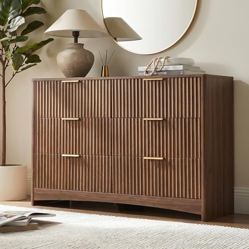 Fluted 6 Drawer Dresser