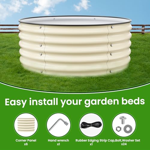 17'' Tall Round Raised Garden Bed Kit