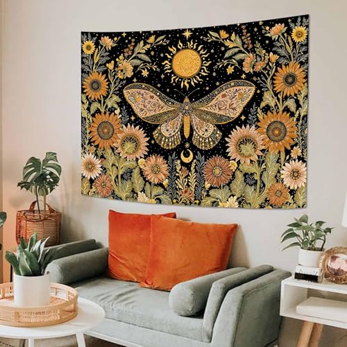 Celestial Moth Tapestry