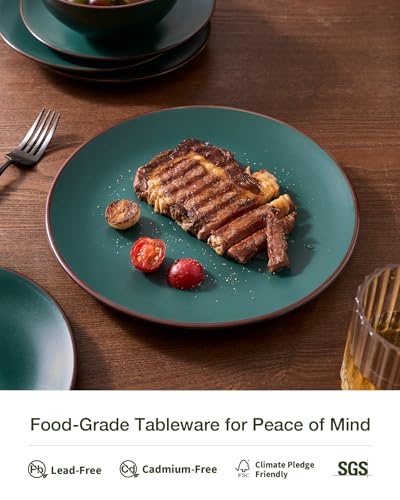 Venus Stoneware Dinnerware Sets with Pasta Bowls (16 Count)