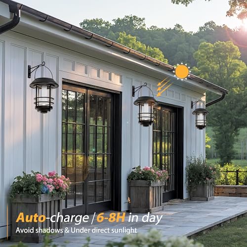 Solar Lanterns Outdoor Waterproof (2 Count)