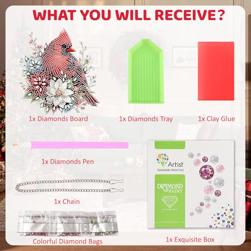 Christmas Diamond Art Hanging Kits for Adult