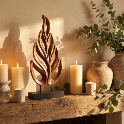 Wooden Leaf Sculpture