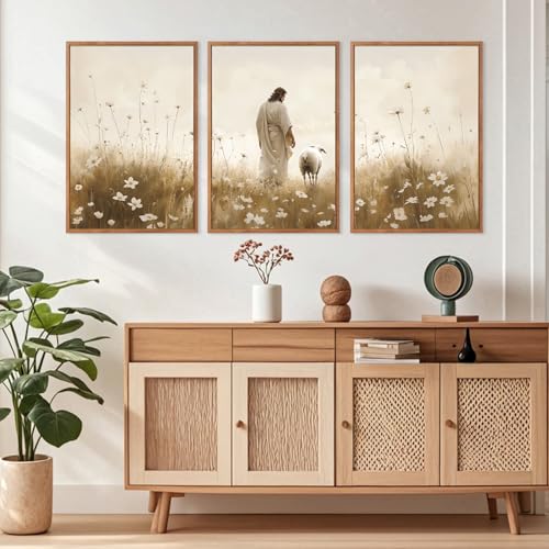Christian Religious Scripture Prints Jesus Wall Art Set