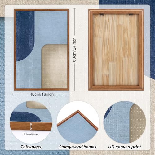 Blue Modern Abstract Canvas Wall Art