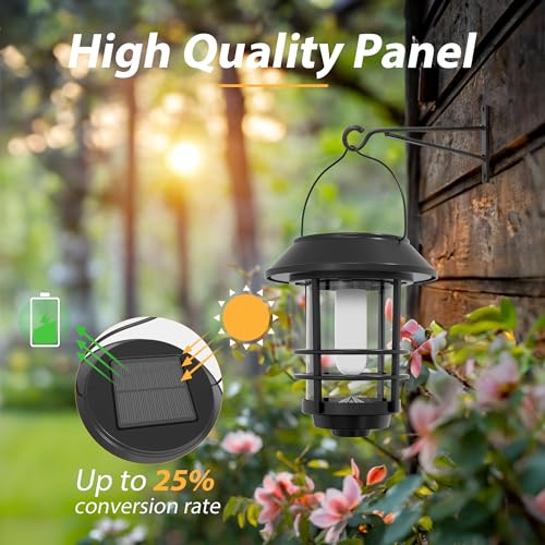 Solar Lanterns Outdoor Waterproof (2 Count)