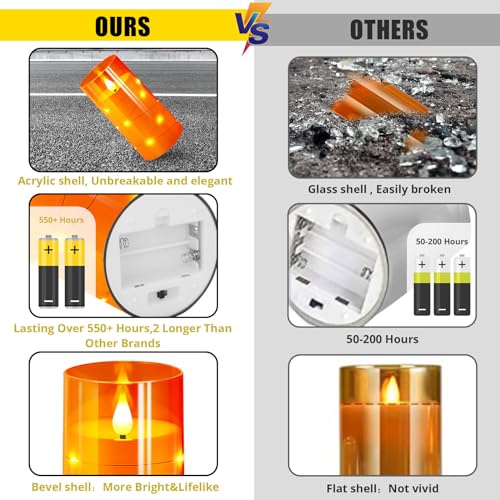 Flameless Candles with Remote Timers