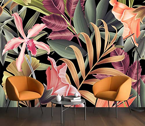 Banana Leaf Large Wallpaper Tropical Flower (110.1 Sq Ft)