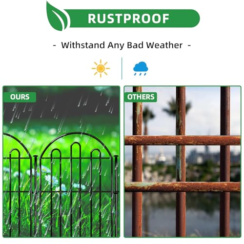28ft in x 22in Decorative Garden Fence (26 Count)