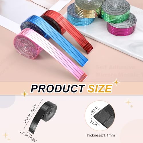 5x5mm Self Adhesive Mirrors Mosaic Tiles (2500 unidad)