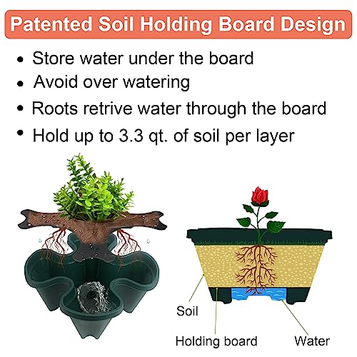 Stackable Polypropylene Planters