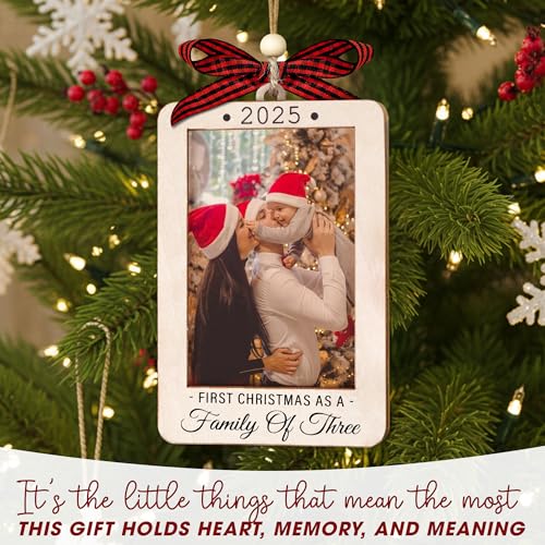 Our First Christmas as Family of 4 Ornament 2025