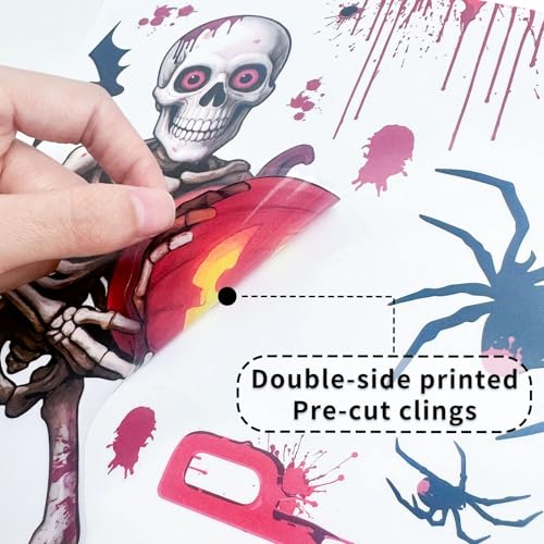 Halloween Window Clings Decorations (4 Count)