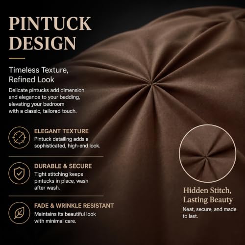 Oversized King Comforter Set Brown