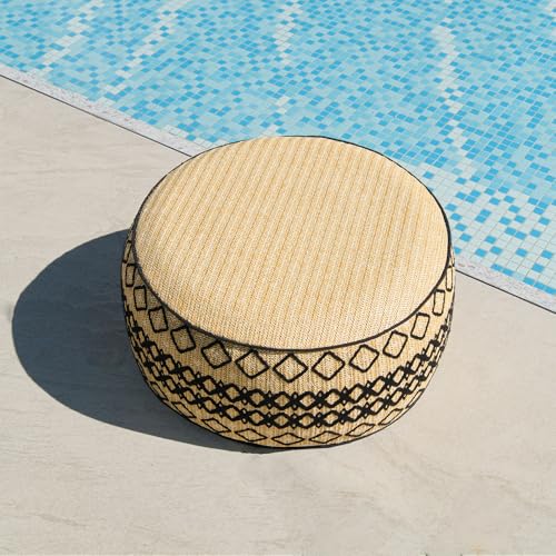 Outdoor Inflatable Ottoman with Air Pump