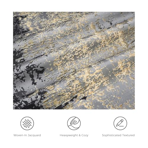 Gold Splashed Industrial Modern Throw Pillow Covers 20x20