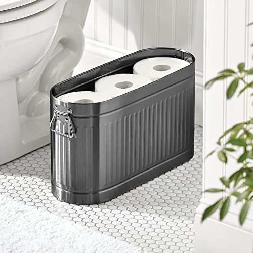 Large Steel Free Standing Toilet Paper Organizer
