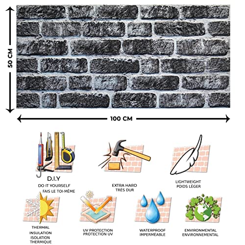 3D Wall Panels Faux Brick (27 Sq Ft)