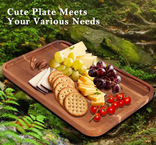 Large Wooden Tray for Party Food Charcuterie Boards Wood Serving Platters