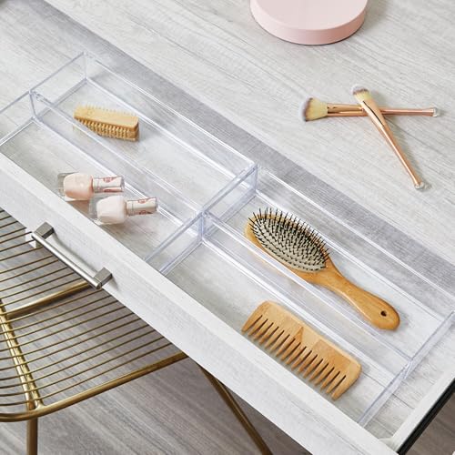Plastic Makeup Drawer Organizer Tray (6 Count)