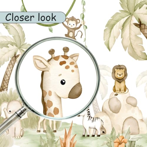Safari Wallpaper Peel and Stick Animal Walls Mural for Nursery