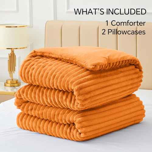 Fleece Full Comforter Set