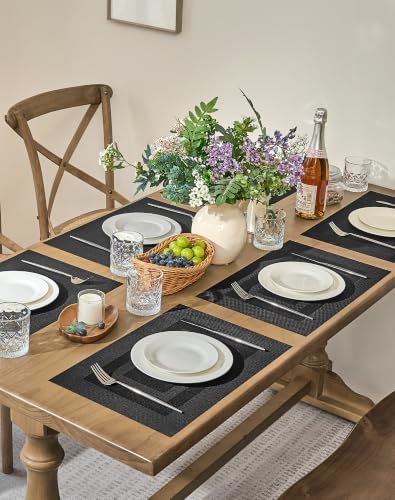 Black Frame Placemats Set of 4 (4 Count)