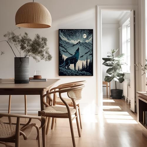 Howling Wolf Poster