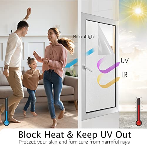 Frosted Glass Window Privacy Film (18.89 Sq Ft)