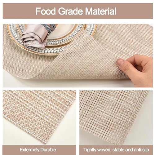 Beige Placemats Set of 4 (4 Count)