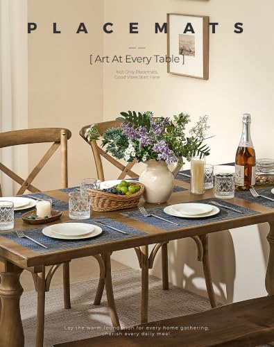 Denim Blue Placemats Set of 6 (6 Count)