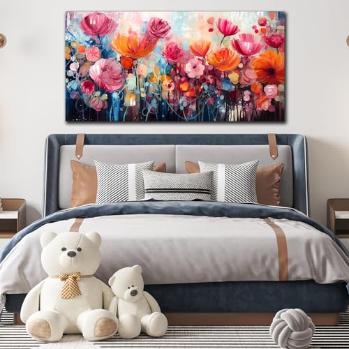Flower Wall Art for Living Room