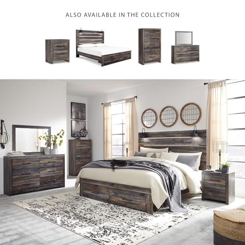 Drystan Rustic 2 Drawer Nightstand