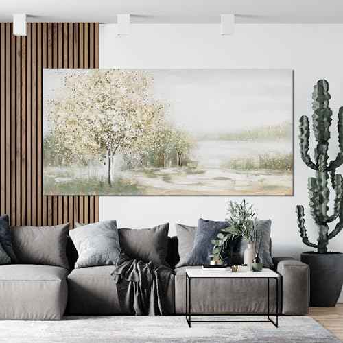 Canvas Wall Art Decor Oversized Landscape Wall Art Decor Green Wall Art for Living Room Natural Canvas Art Wall Decor Oversized Wall Art Prints For Walls Home Office Wall Decorations 39"X78"