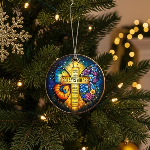 Nativity Cross Christmas Ornament 2026