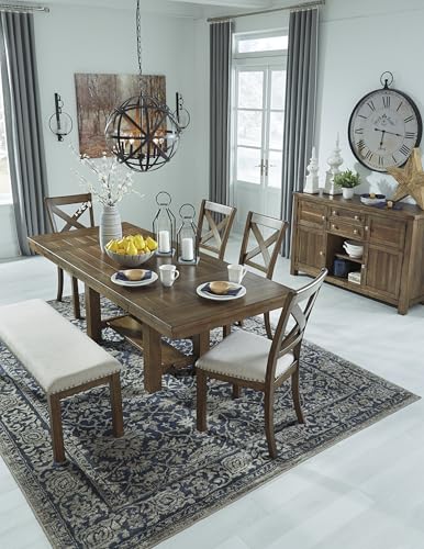 Moriville Wood Upholstered Dining Bench