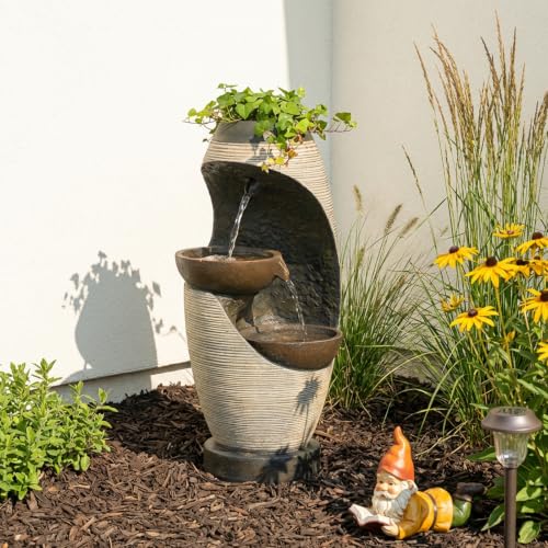 27.95''H Outdoor Garden Water Fountain