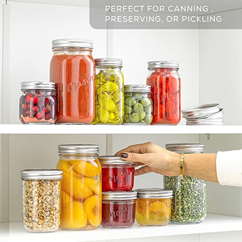 8 Oz Mason Jars With Lids (6 Count)