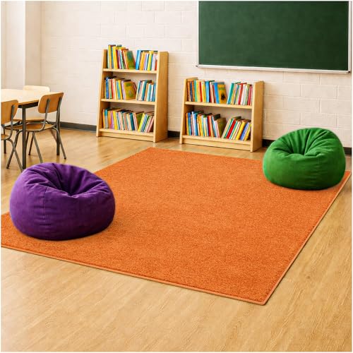 Soft & Colorful 6' x 6' Kids Classroom Area Rug