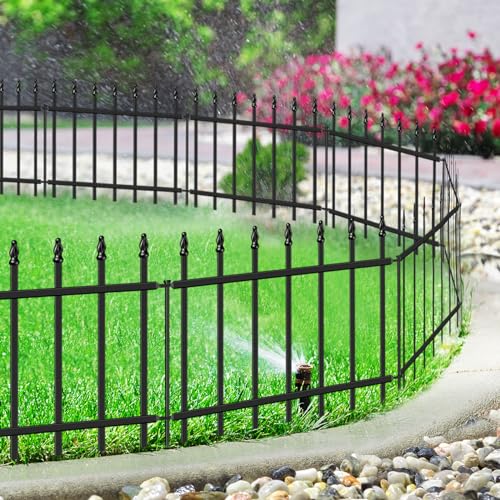 Decorative Metal Garden Fence 18" x 20'