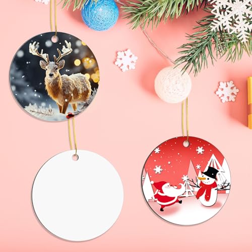 32 pcs Metal Sublimation Ornament Blanks (32 Count)