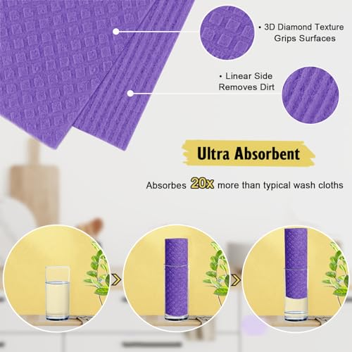Swedish Dishcloths for Kitchen (6 Count)