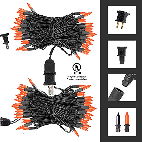 Orange Halloween Mini Lights