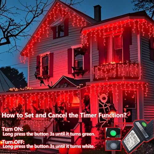 Red Halloween Lights (33 Foot)