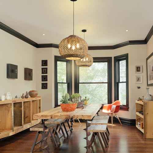 16.94”Rattan Pendant Light