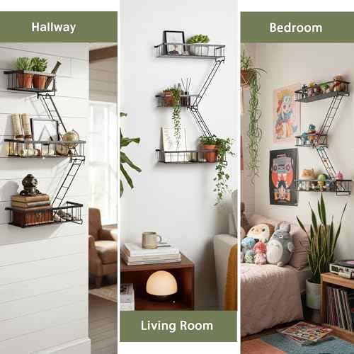 Fire Escape Wall Shelf (3 Count)