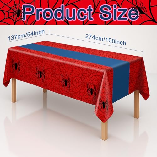 3 Pack Spider Theme Tablecloths (3 Count)