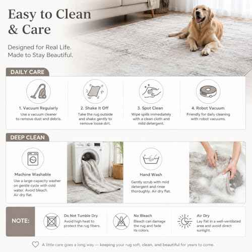 8x10 Area Rug for Living Room Bedroom Washable (80 Sq Ft)