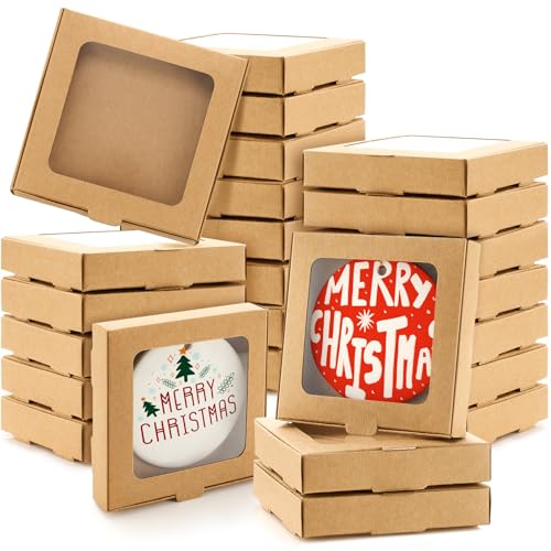 25 Pcs Christmas Sublimation Ornament Blanks Box (25 Count)
