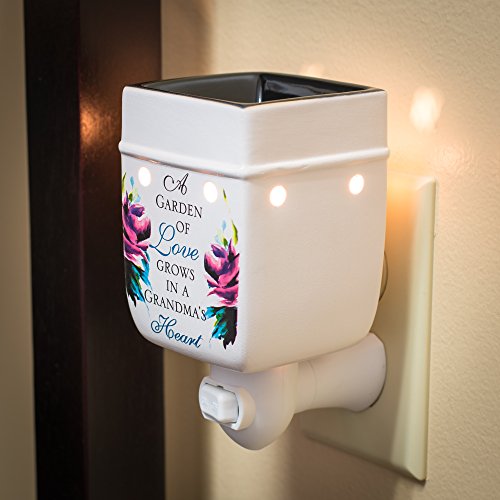 Grandma Garden of Love Ceramic Stoneware Electric Plug
